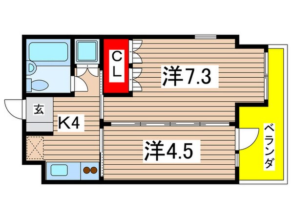 アーク武庫之荘 Ｎｏ．５の物件間取画像